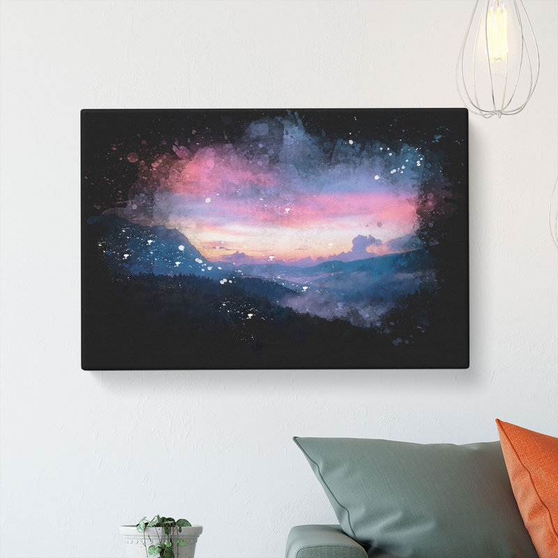 Mountain View Of Romania - Wrapped Canvas, 60cm H x 91cm W x 3cm D