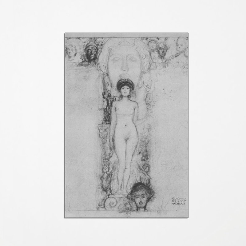 Gustav Klimt - Wrapped Canvas Print, 90cm H x 60cm W x 1.8cm D