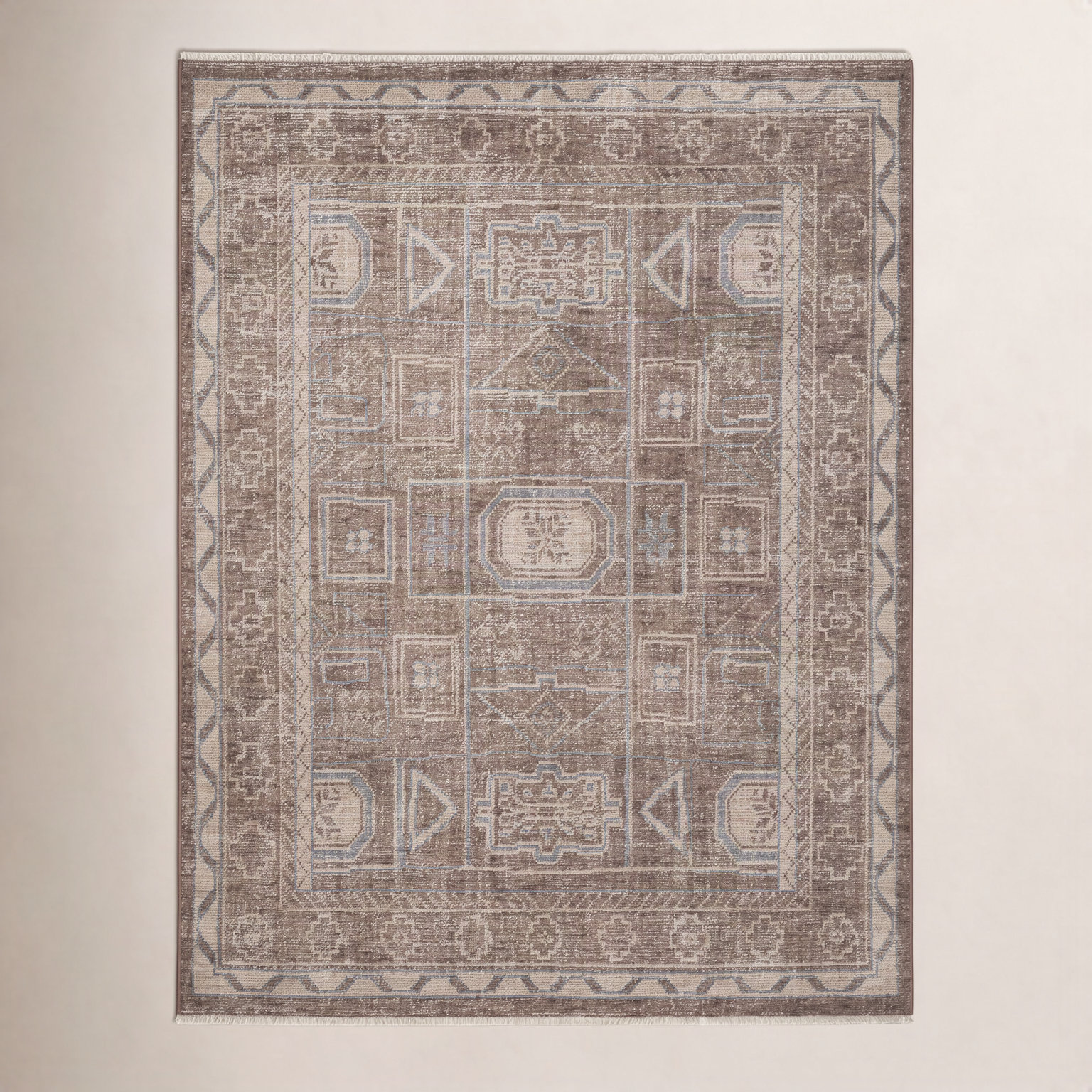 Mira Vine Hand-Knotted Oriental Wool Rug, Rectangle 8'9" x 11'9"