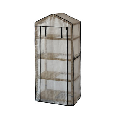 Wooden Greenhouse Nursery & PE Cover