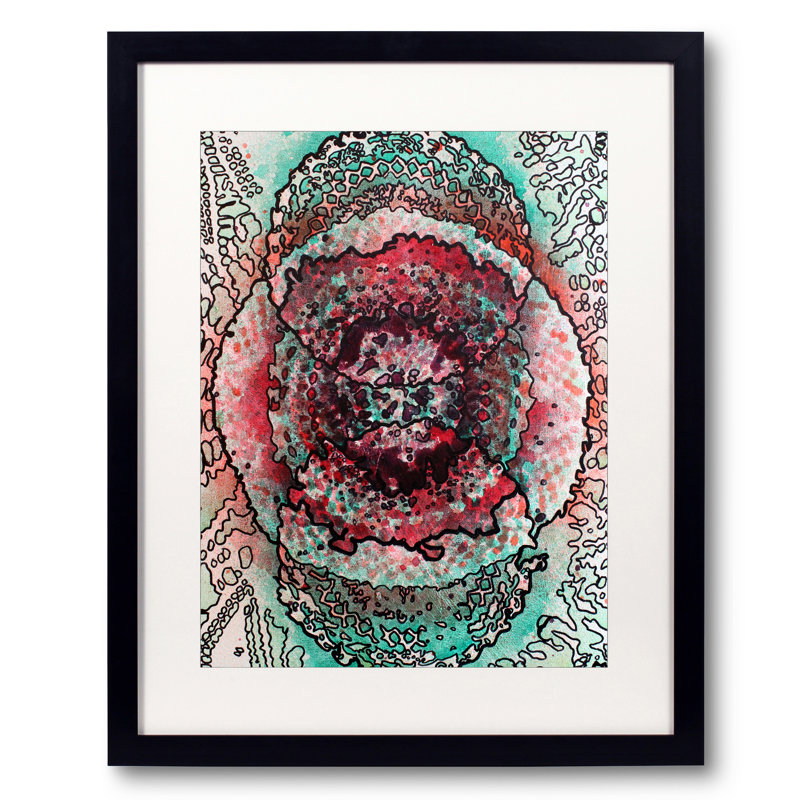 Stain 18 by Katie Schutte, Black Framed Paper, 20" H x 16" W