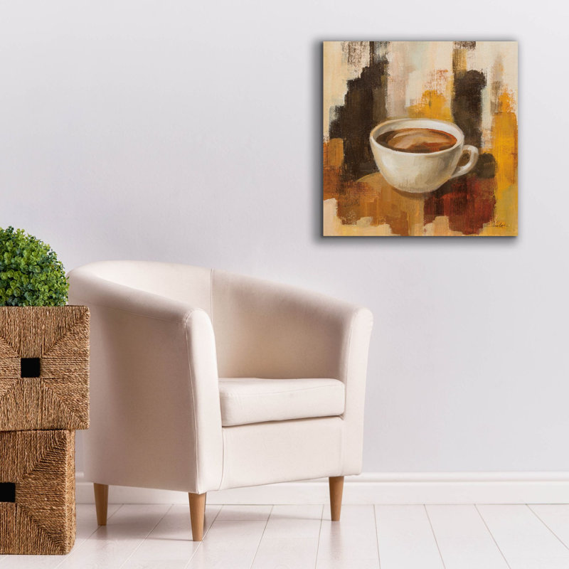  «Abstract Coffee 5» par Silvia Vassileva, art mural sur toile, 26 po x 26 po, H 26 po x l 26 po