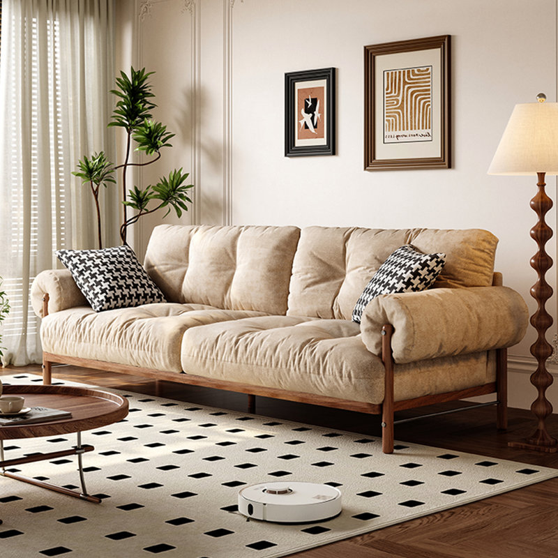 Canapé de luxe moderne en coton et lin, H 31,49 po x P 36,22 po x l 122 po, 5