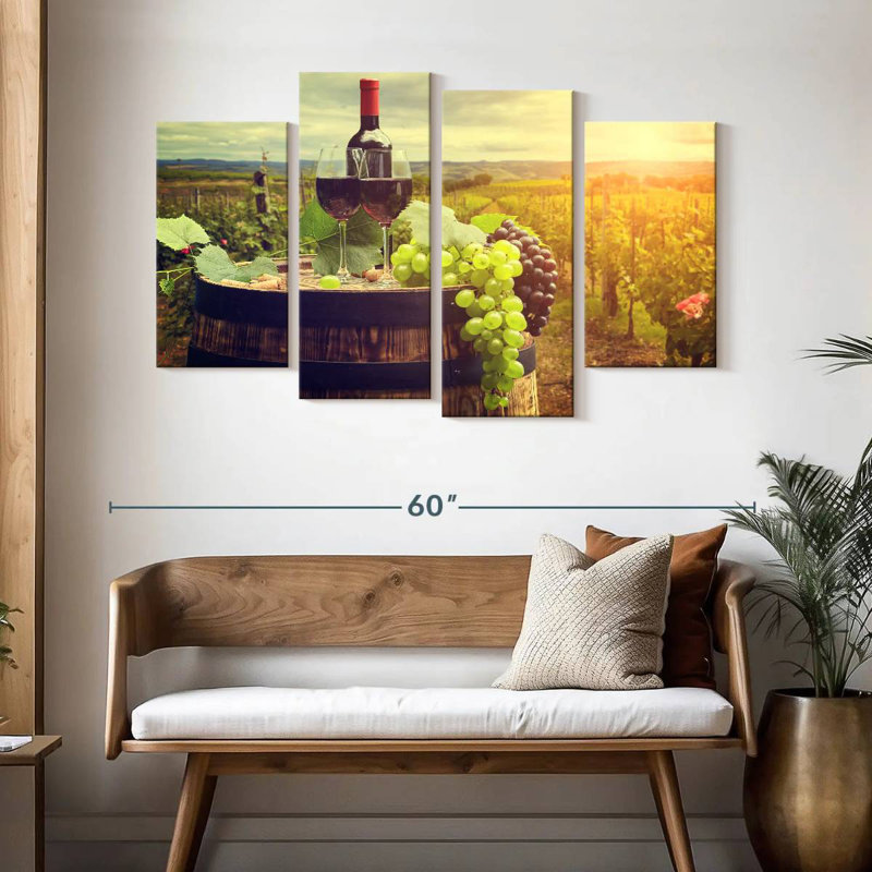 Yarlin Tuscan Vineyard Wine, 32'' H x 52'' W