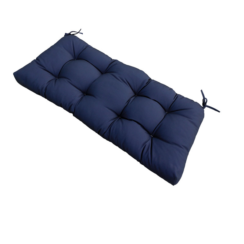 Outdoor Bench Cushions, Solid Color, Navy