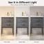 Ensemble de meuble-lavabo simple autoportant 24 po avec plateau en céramique Deon-50291757-133135412