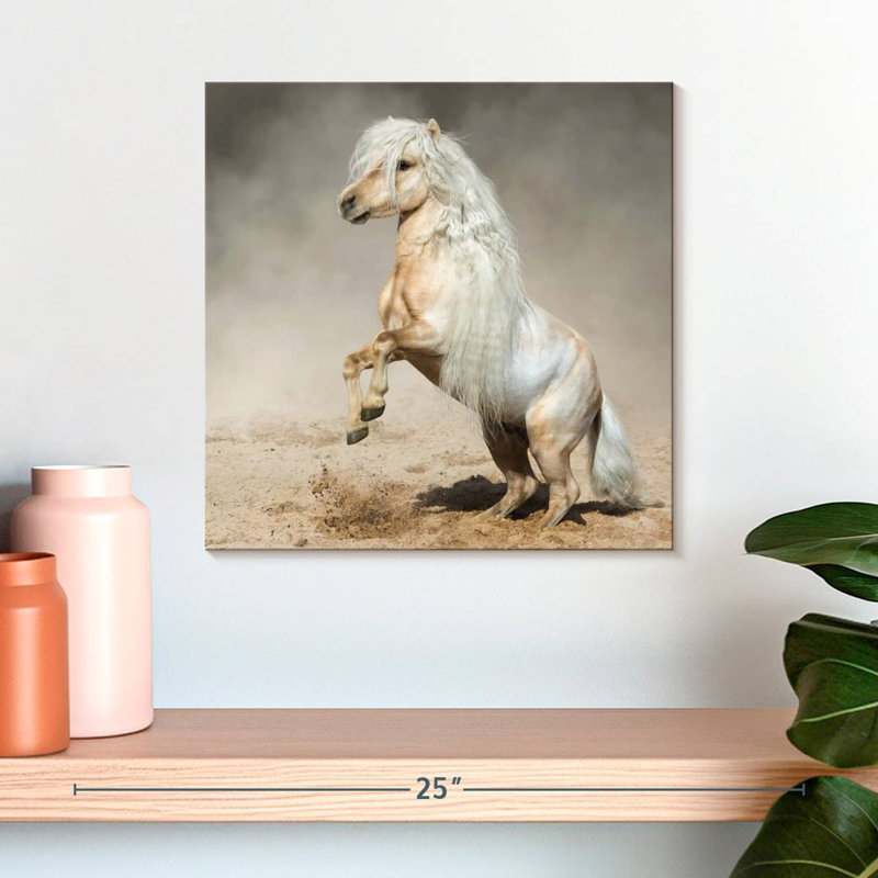 Cheval miniature Brampt Palomino, H 16 po x l 16 po