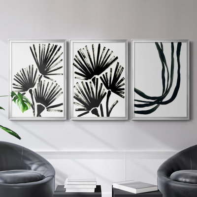 " Fan Brush I " 3 - Pieces Painting Print