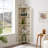 4-Tier 72" Corner Kitchen Pantry Storage Cabinet With 8 Doors Tall Storage Cabinet, Corner Cabinet And Shelves, Home Farmhouse Bookshelf Cabinet For Bathroom, Living Room, Kitchen WHI-1094350734