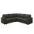 Brunella L-shaped Corner Sectional Sofa Bed with Pull-Out Bed-114985677
