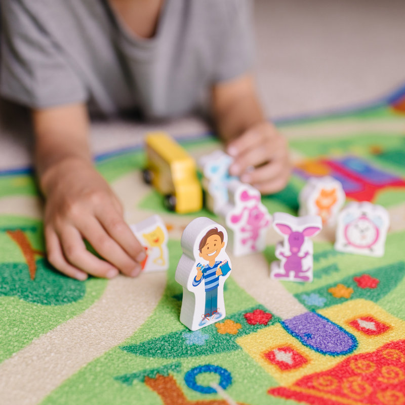 4.5'' L 85% Fabric, 10% Wood, 5% Paint Playmat