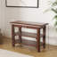 Banc de rangement pour chaussures en bois massif à finition noyer-1960485472-1960485474