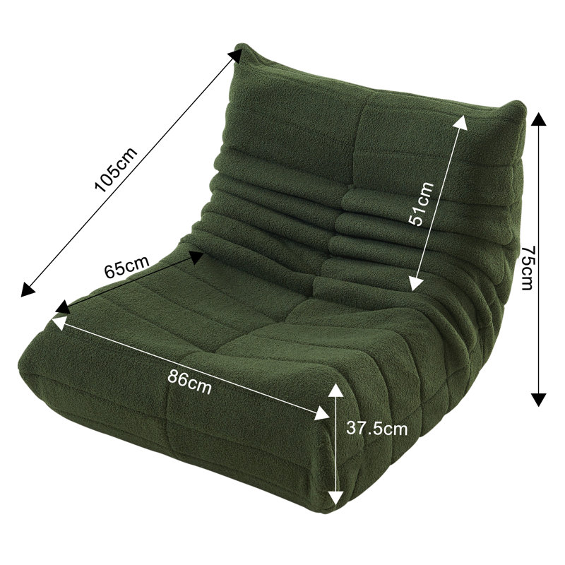 Upholstered Accent Chair, Green