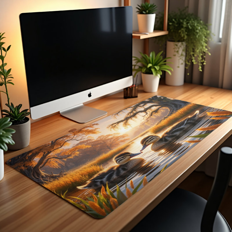 Polyester Desk Pad, 14.4x12.1