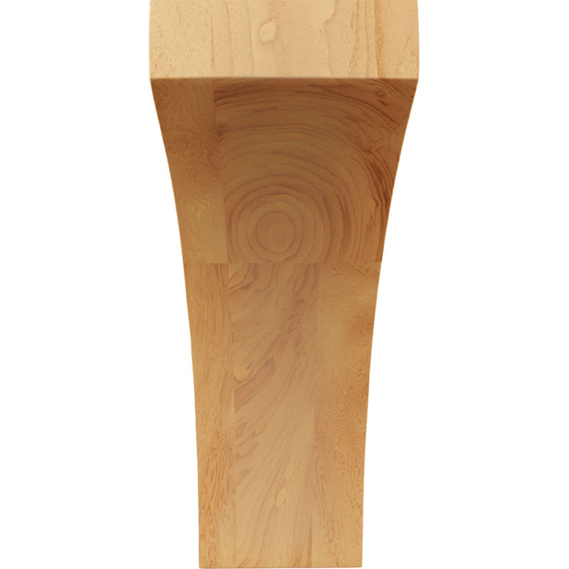 Support en bois / corbeau H 8 po x l 3 po x P 5,5 po, Chêne rouge