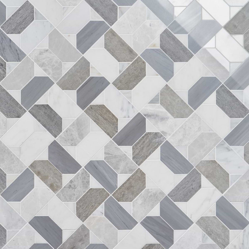 Pledge 12x12 Polished Marble Luxury Mosaic Tile