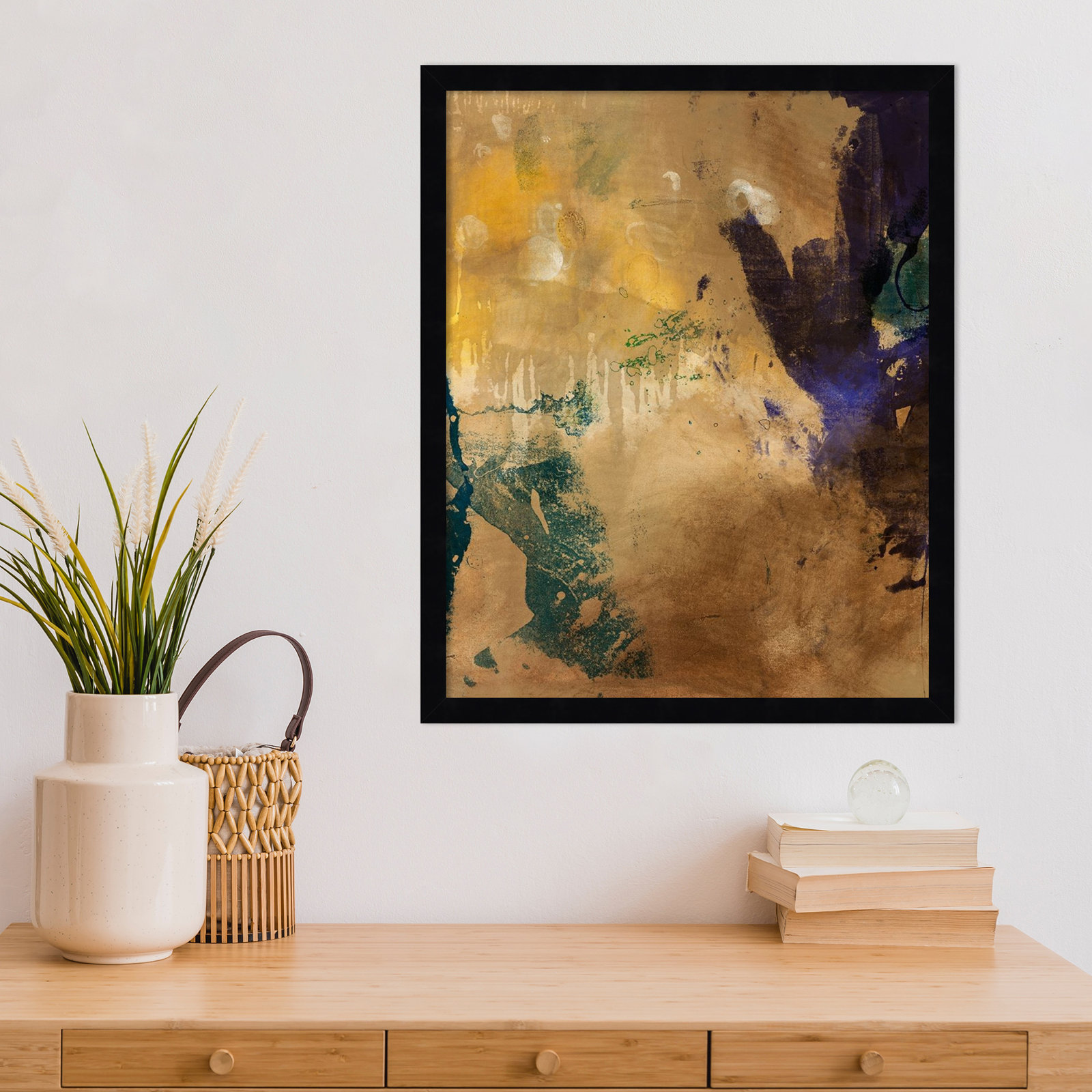 Flagler "Amber Haze No. 1" Print, Black, 21" H x 17" W