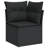  Garden Sofa Set Black