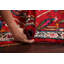 Tapis de couloir motif floral persan Bakhtiari noué à la main 4 x 9