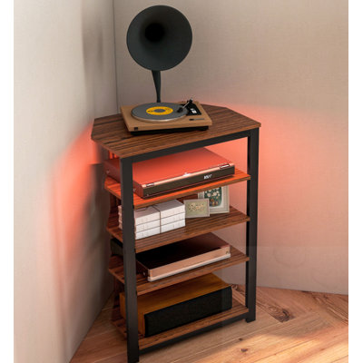 LED TV Stand With Storage Shelves