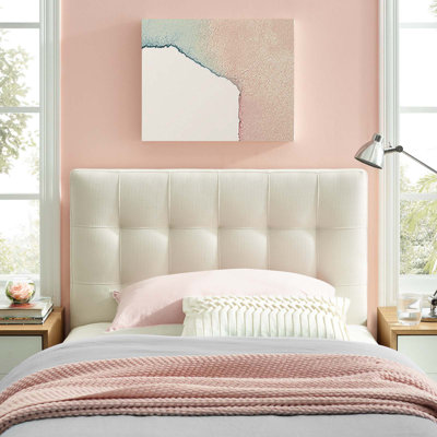 Tête de lit en tissu d'ameublement Lily
