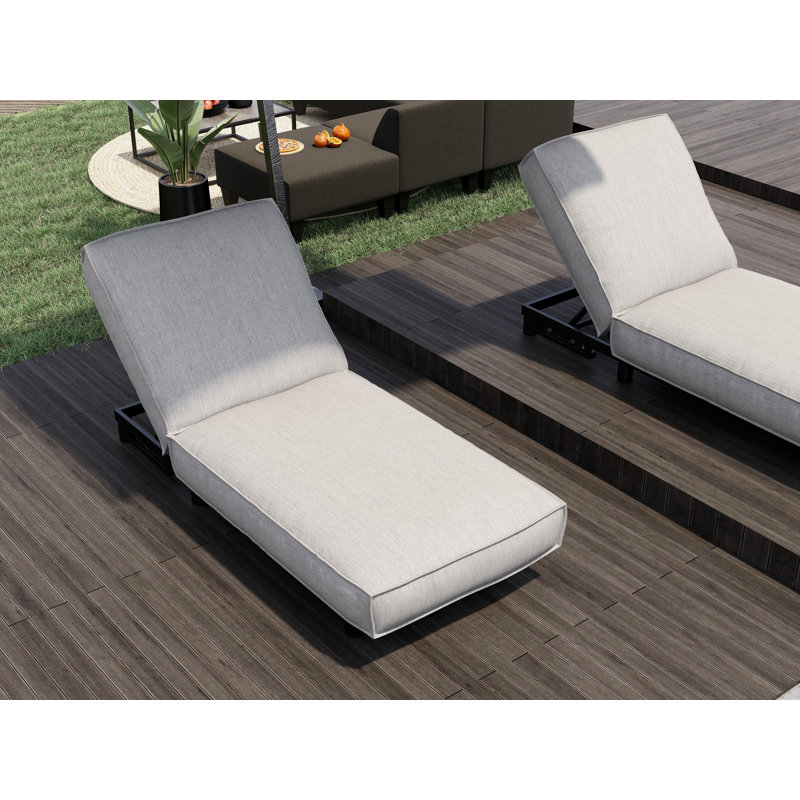 Méridienne Rauno Outdoorz Essentials, Gris clair