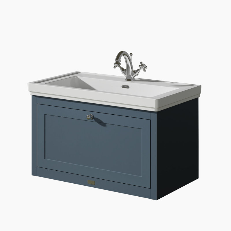 Hartleigh Bathroom Vanity, Stiffkey Blue, 83cm W
