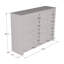 Commode avec finition mate