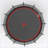 YC 14FT Trampoline Pumpkin- Black Red- Fframe Height 90Cm