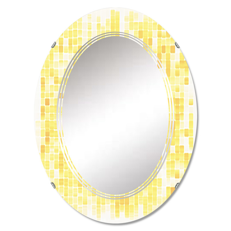 Avarna - Miroir mural moderne ovale, 36 po x 24 po