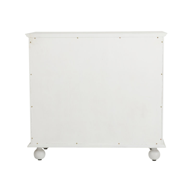 Maxwell 5 - Drawer Dresser, White/Green
