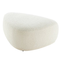 Modern Small Faux PU Leather Footstool Ottoman Footrest Stool Seat Chair  Foot Stool,Ivory