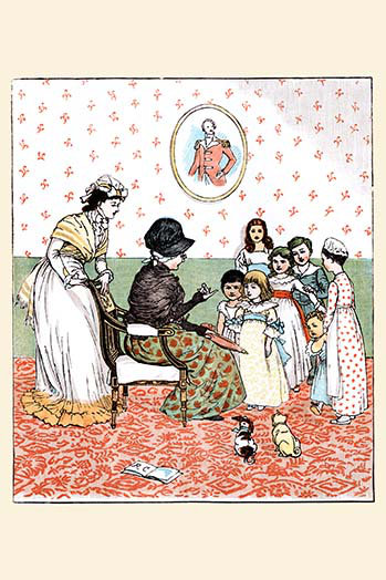 " Sing A Song Of Sixpence Poem Related To Children " by Randolph Caldecott, 42" H x 28" W x 1.5" D