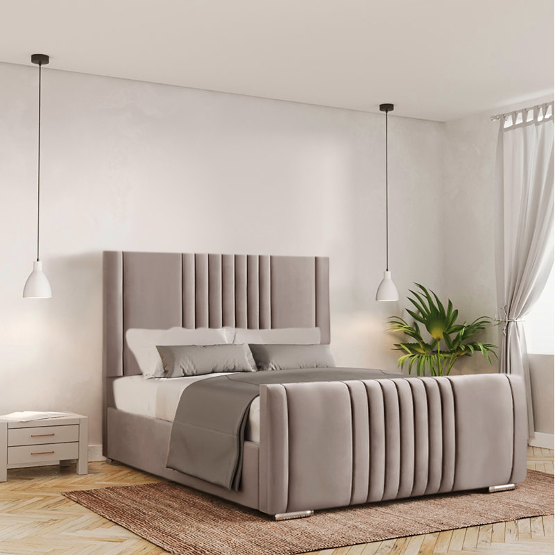 Bennit Upholstered Ottoman Storage Bed, Single (3'), Coffee