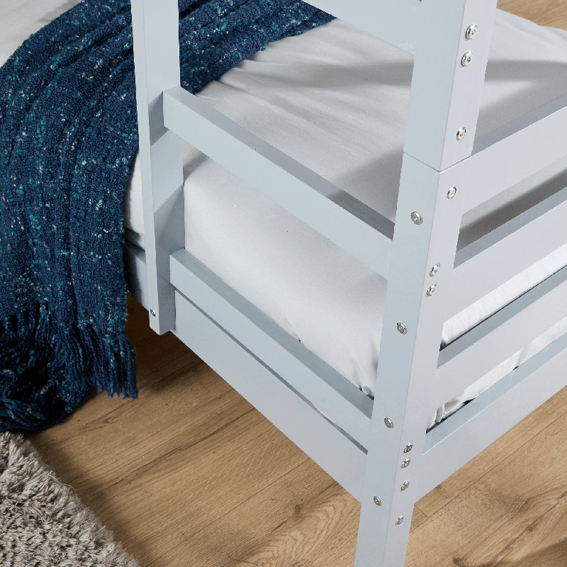 Lansford Single (3') Splitable Bunk Bed, Grey