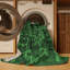 Tapis contemporains vert émeraude lavable à la machine 1107-397377977