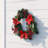 18" Artificial Spruce Poinsettia Berry Christmas Wreath