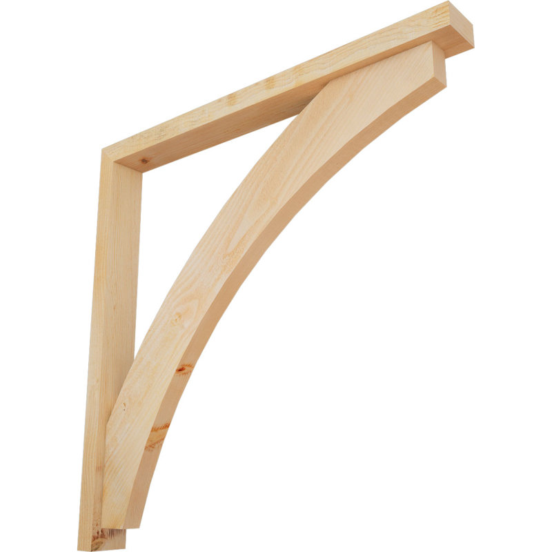 Support de bloc Thorton avec entretoise décalée, 40 x 40, Sapin Douglas de l 4 po (scié brut)