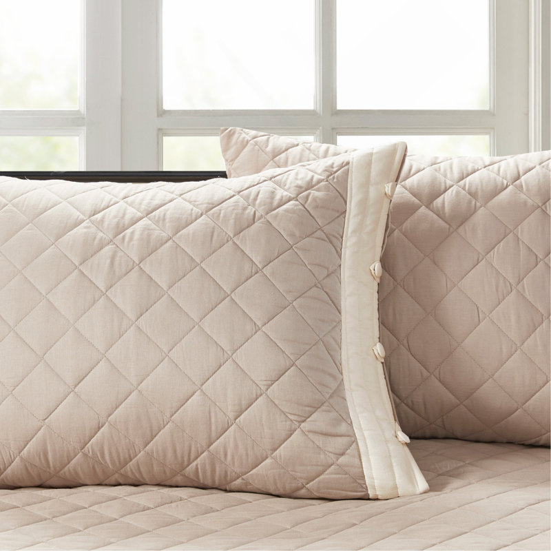 6 Piece Cotton Daybed Cover Set Khaki Daybed