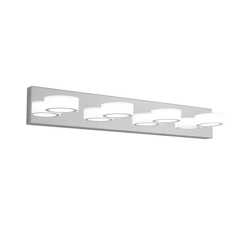 Miroir de salle de bain moderne et minimaliste, Chrome