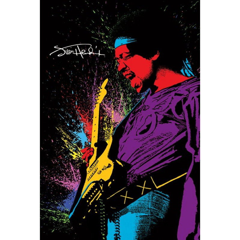 Jimi Hendrix - Reproduction d'affiche de peinture (22 x 34)