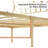 Stainless Steel Slat Headboard Design Bed