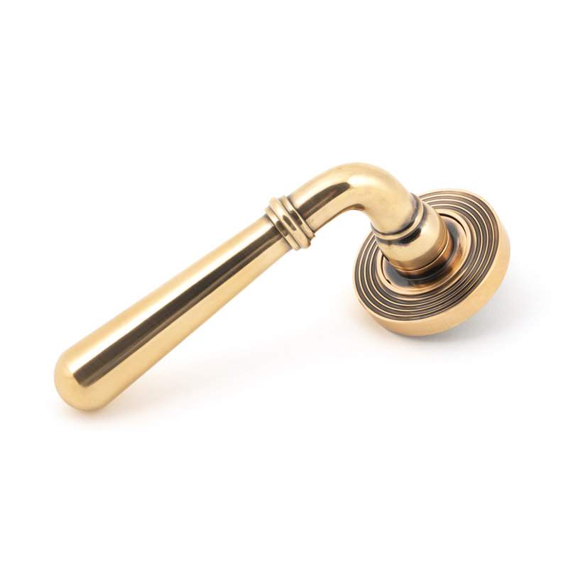 Newbury Lever on Rose Set (Beehive) - Unsprung, Polished Bronze