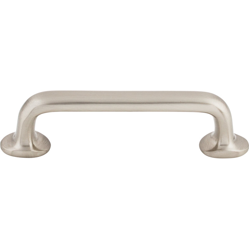 Aspen II Rounded Appliance pull, 4" Center to Center, Brushed Satin Nickel
