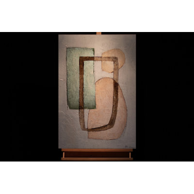 Hand -painted Acrylic Painting Union of Shapes