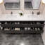 Ensemble de meuble-lavabo double mural 84 po Azden-1534811289