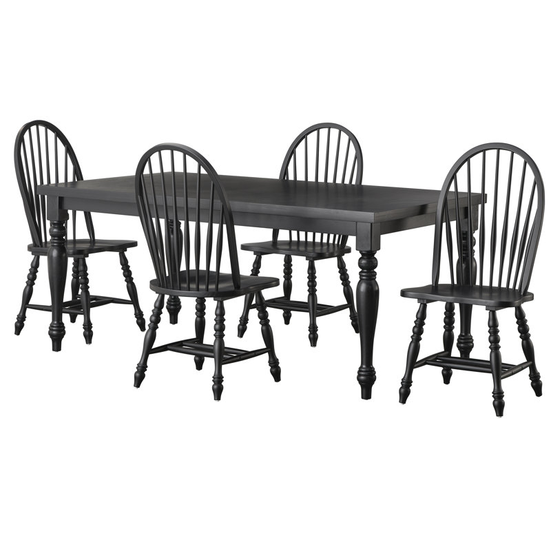 Ensemble de salle à manger Caylor, 5 pièces: table, 4 chaises