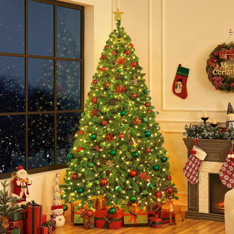 Arbre de Noël artificiel pré-éclairé, 7.5'
