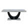 Shilynn Rectangular Dining Table In Engineered Stone And Black