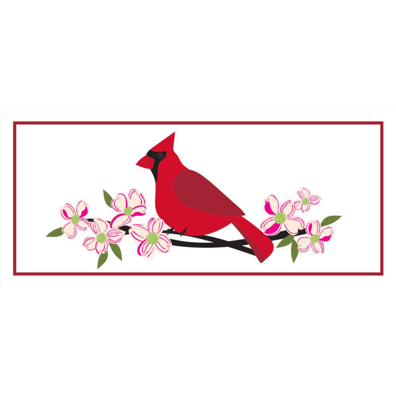 Paillasson Spring Holiday Classic Cardinal